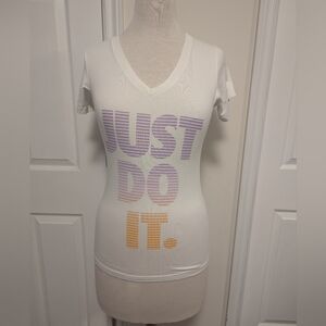Nike Women's White Graphic Tee